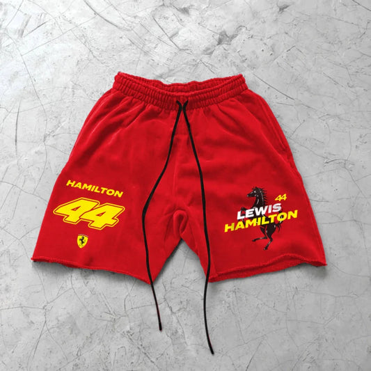Men's Racing Print Shorts
