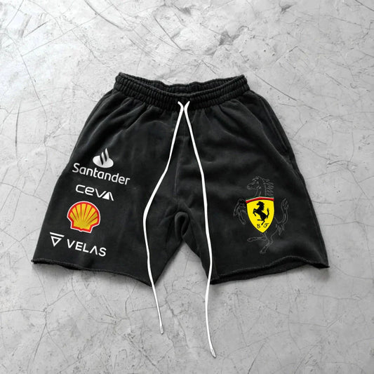 Men's Racing Design Loose Shorts