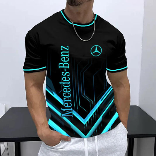 Men's Racing Design Tight Fit T-shirt