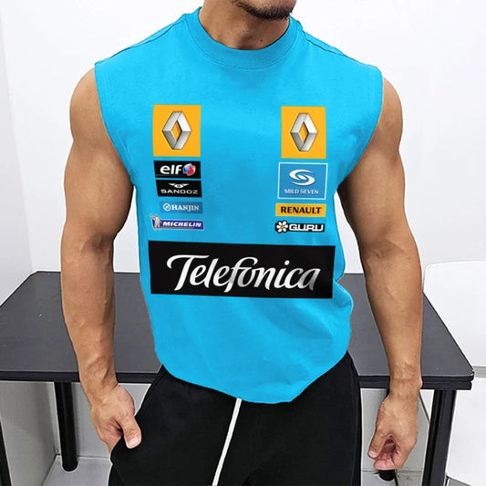 Men's Racing Club Team Print Sleeveless Tank